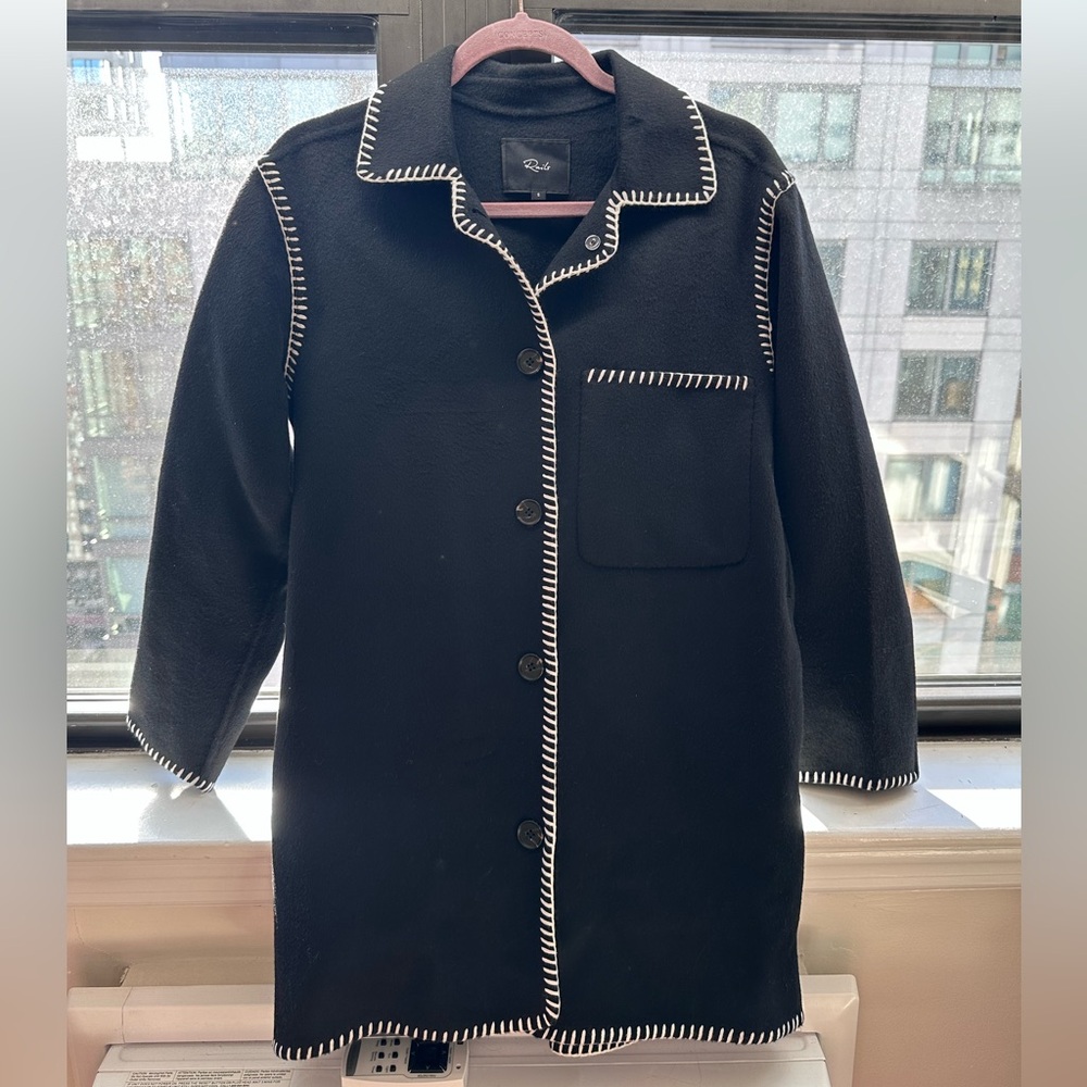 Rails Black Embroidered Wool Odyssey Jacket